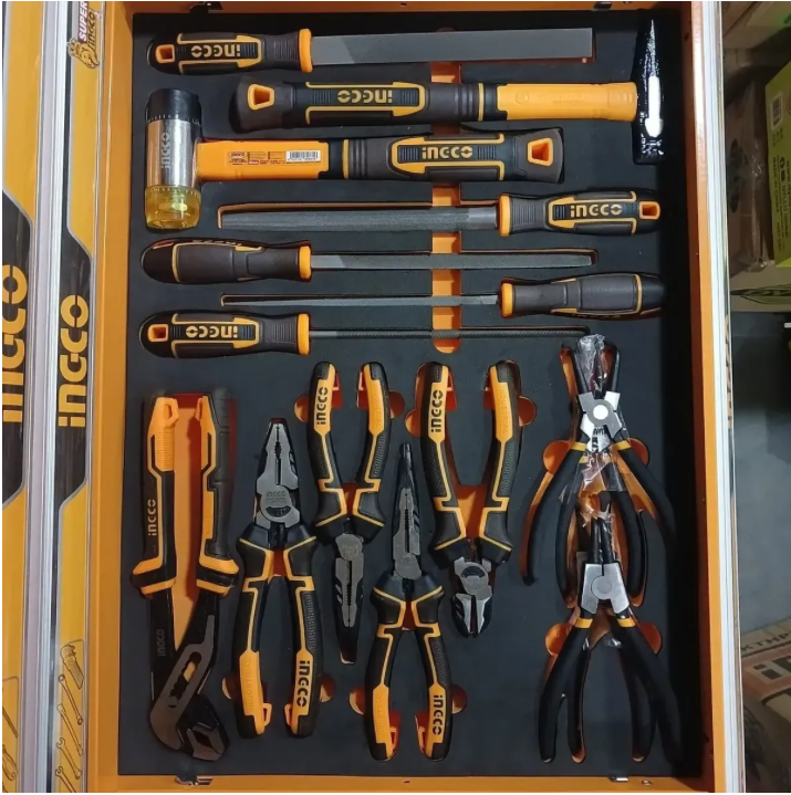 Set de Herramientas INGCO 328 Piezas + Gabinete Móvil
